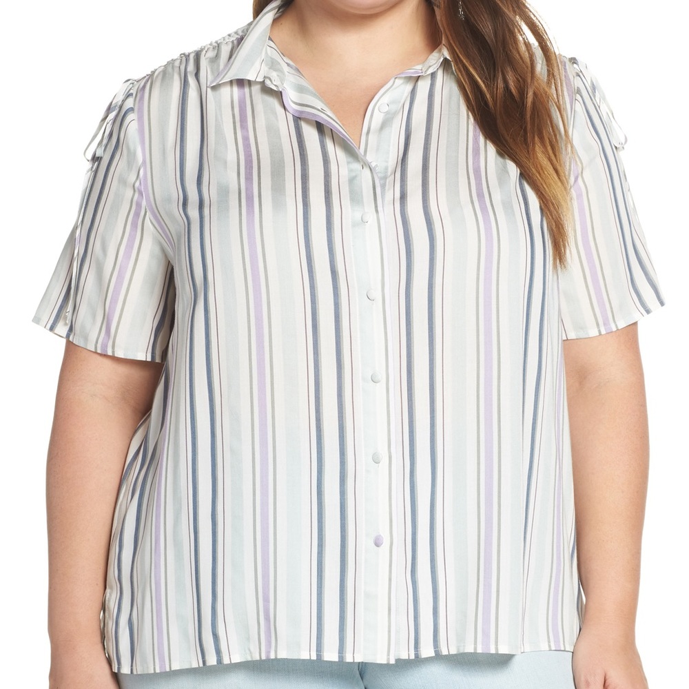 Vince Camuto Ethereal Dawn Button Down Shirt 1X